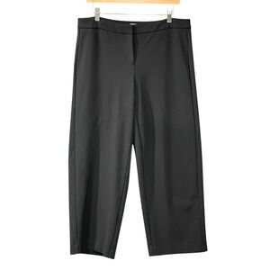 J Jill Minimalist Ponte Stretch Ankle Pants Trouser Women 12 Straight Leg Career